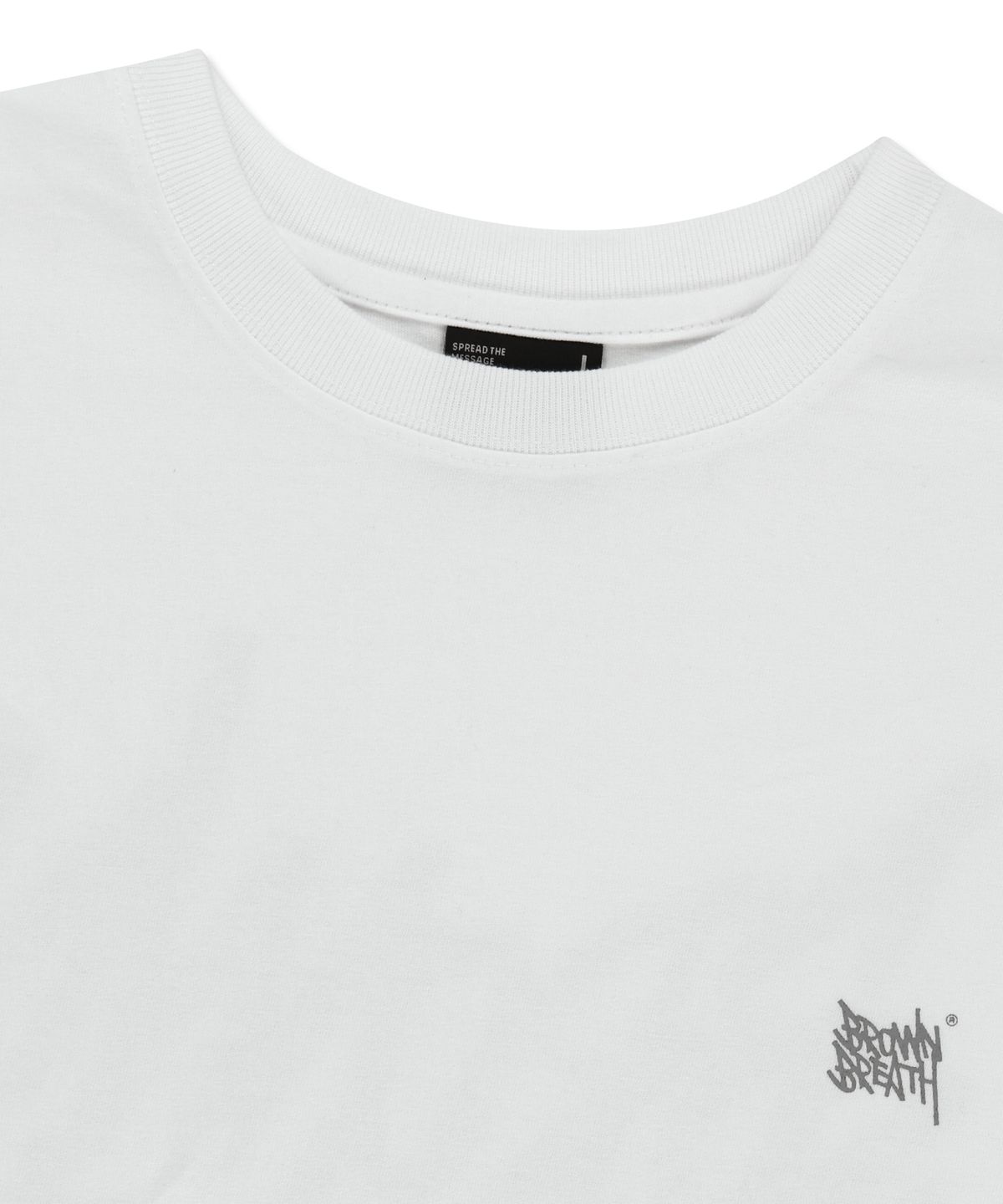 브라운브레스(BROWNBREATH) PAISLEY TAG TEE - WHITE