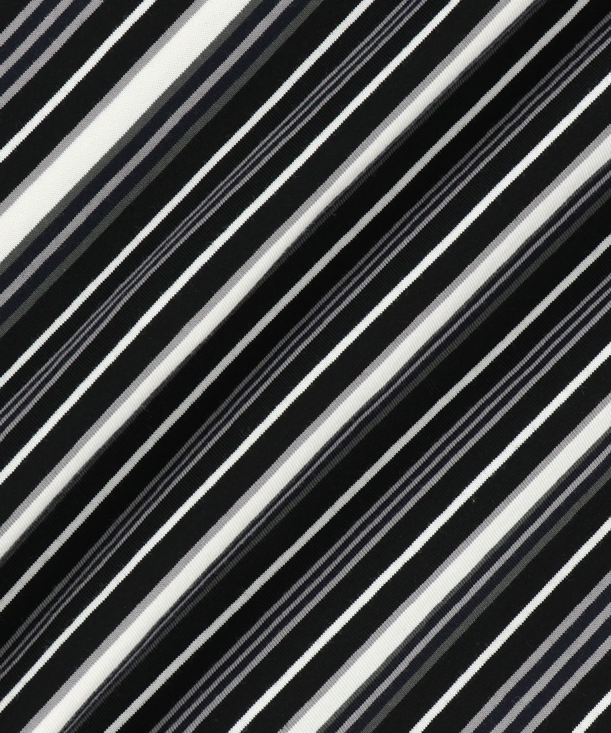 브라운브레스(BROWNBREATH) STRIPE CROP TAG TEE - BLACK
