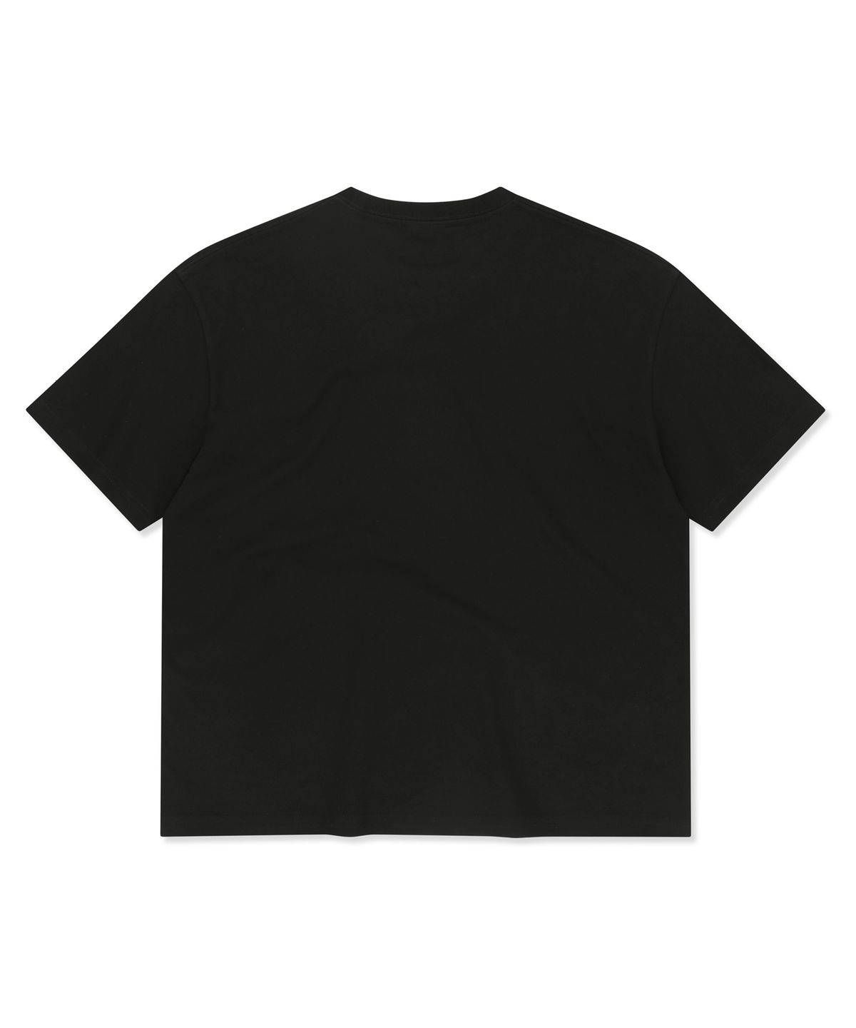 브라운브레스(BROWNBREATH) CROP TAG TEE - BLACK