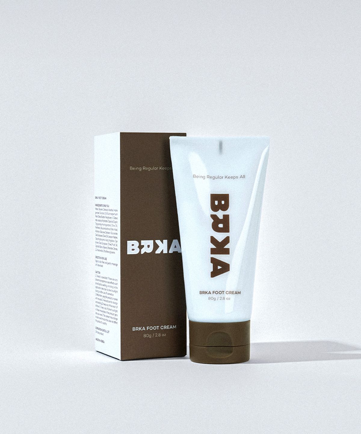 브르카(BRKA) 풋크림 80g 풋케어 무향 약산성 발뒷꿈치 보습 발각질 연화제