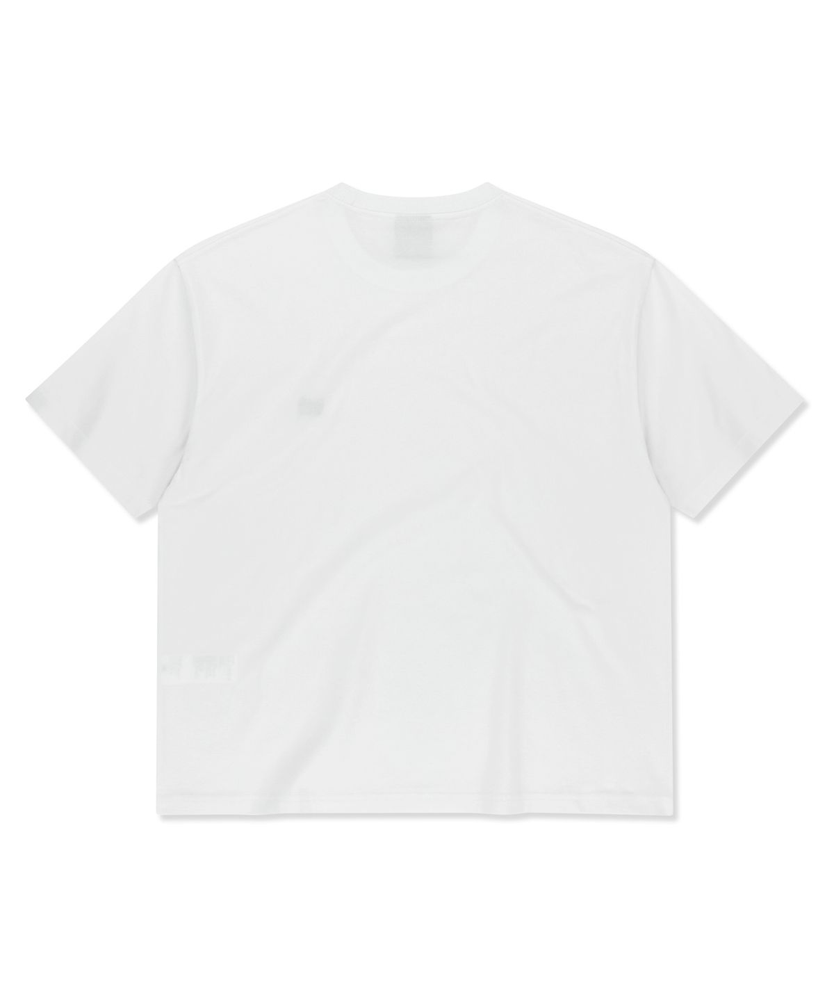 브라운브레스(BROWNBREATH) CROP TAG TEE - WHITE