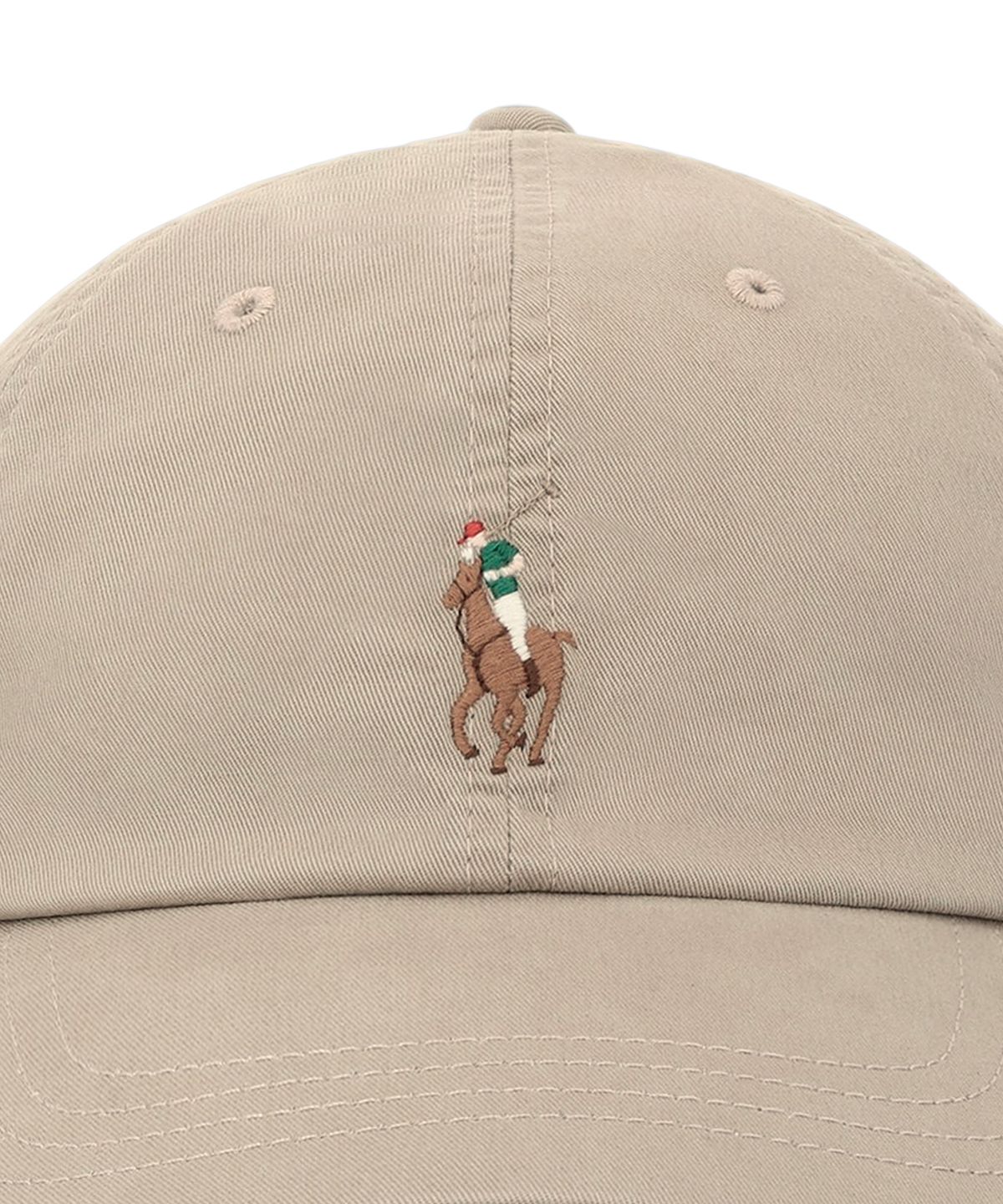 폴로 랄프 로렌(POLO RALPH LAUREN) 스트레치 코튼 트윌 볼 캡-라이트 베이지