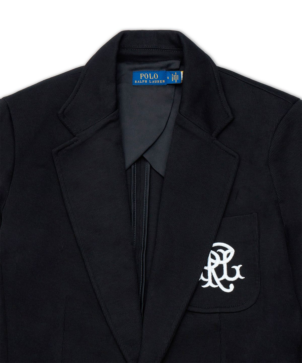 폴로 랄프 로렌(POLO RALPH LAUREN) 더블니트 자카드 블레이저-블랙