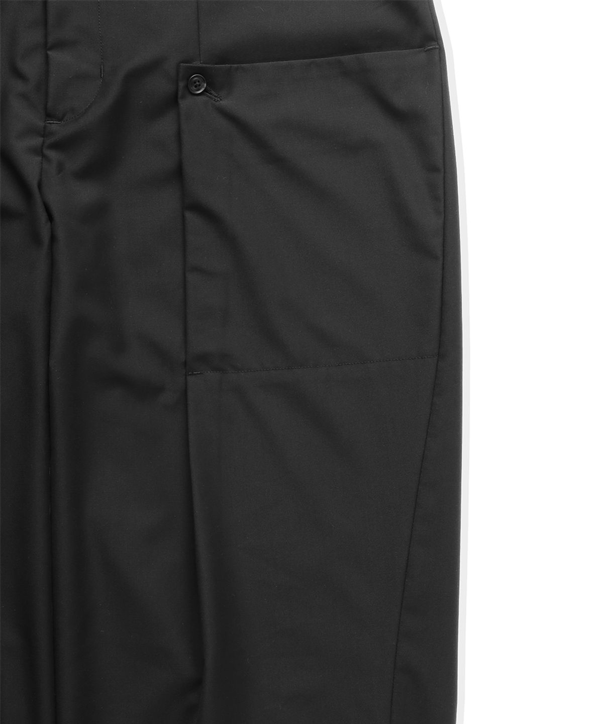 폼리쉬(FORMLICH) CURVED TROUSERS / BLACK