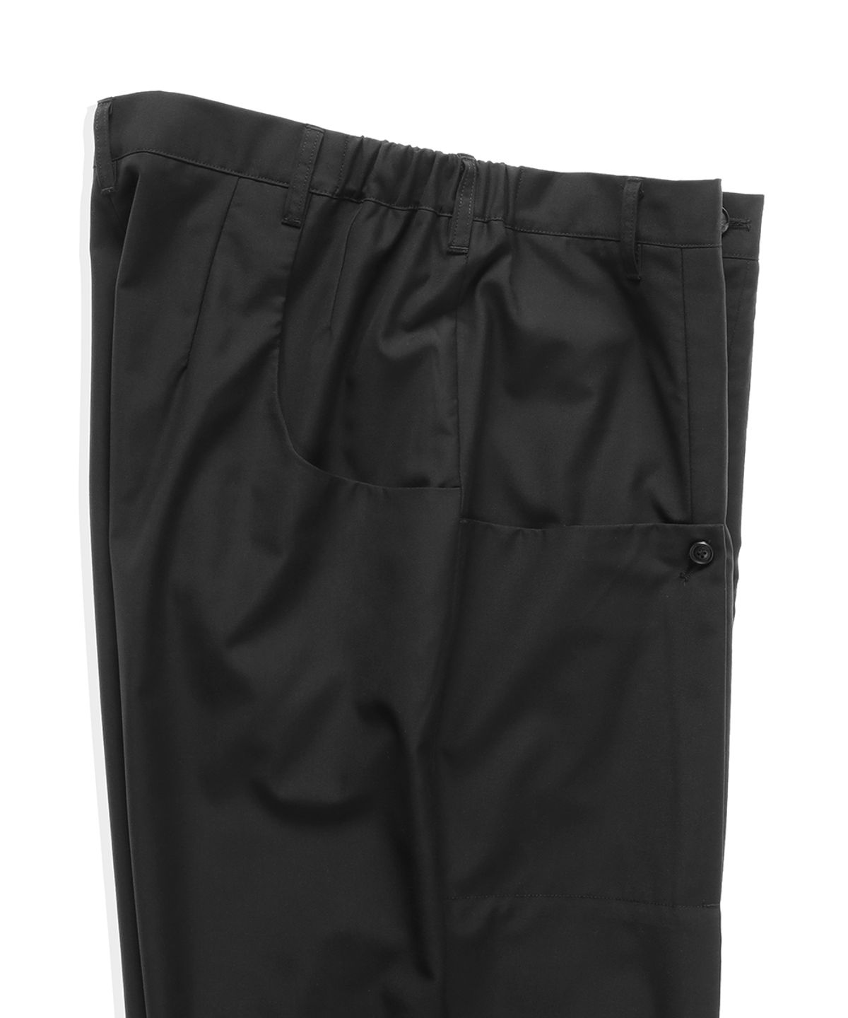 폼리쉬(FORMLICH) CURVED TROUSERS / BLACK