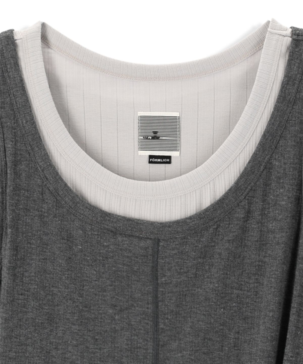 폼리쉬(FORMLICH) TWIST SLEEVELESS / CHARCOAL & GREY