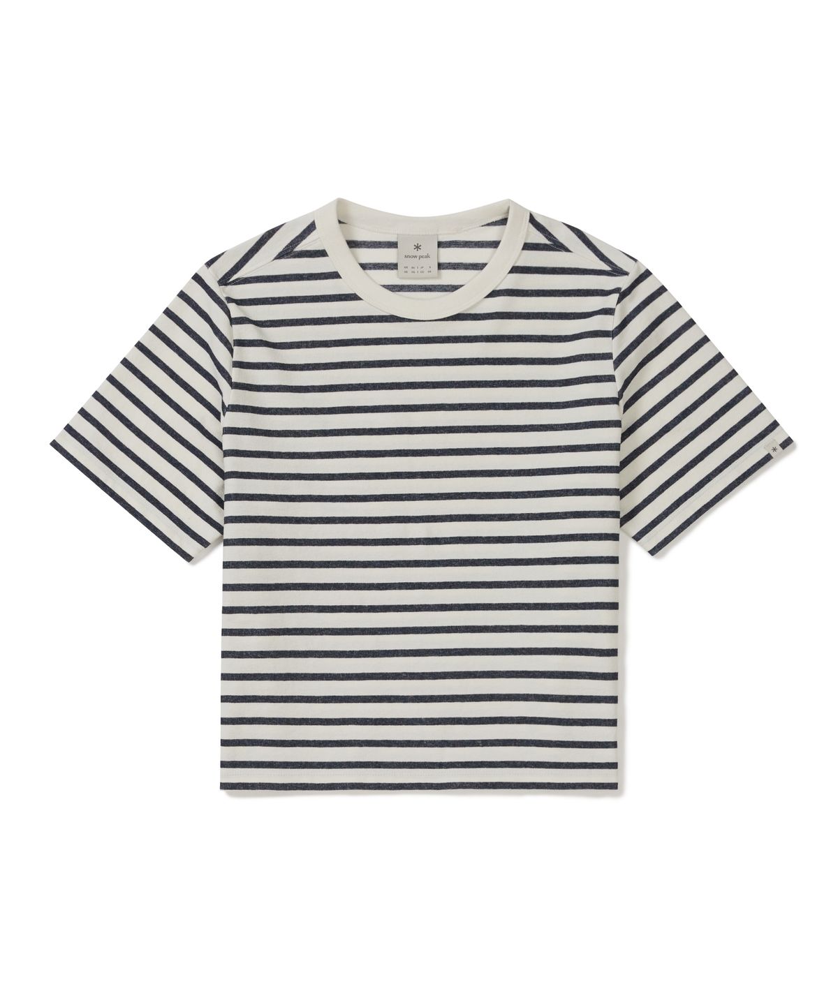 스노우피크 어패럴(SNOWPEAK APPAREL) 소로나 여성 스트라이프 반팔 티셔츠 (S26MWFTS69) Navy