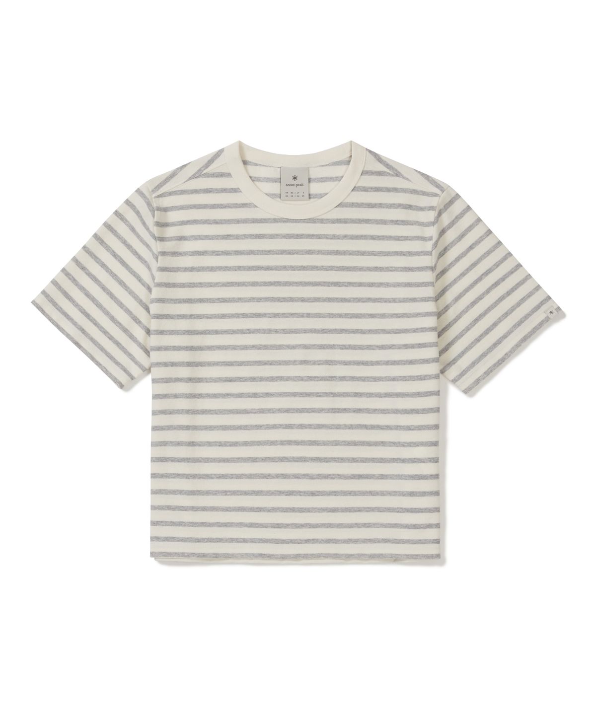 스노우피크 어패럴(SNOWPEAK APPAREL) 소로나 여성 스트라이프 반팔 티셔츠 (S26MWFTS69) Gray