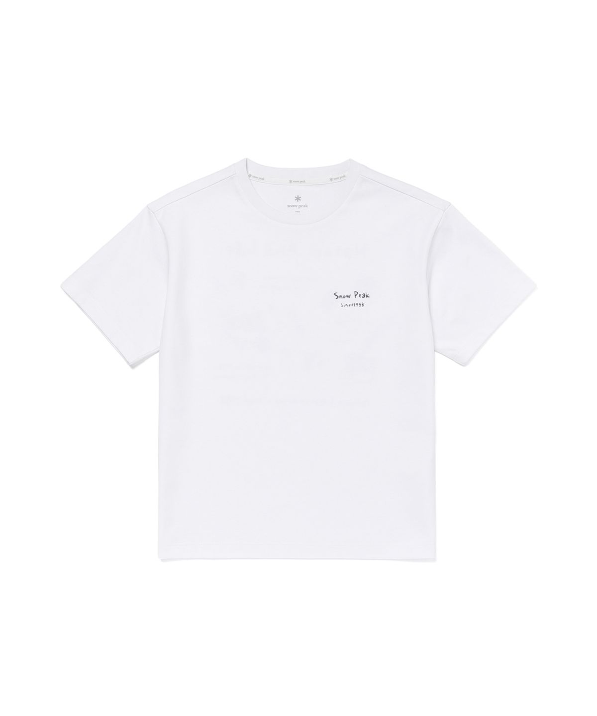 스노우피크 어패럴 키즈(SNOWPEAK APPAREL KIDS) 키즈 에어로쿨 가드닝 그래픽 반팔 티셔츠 (S26MKFTS87) White