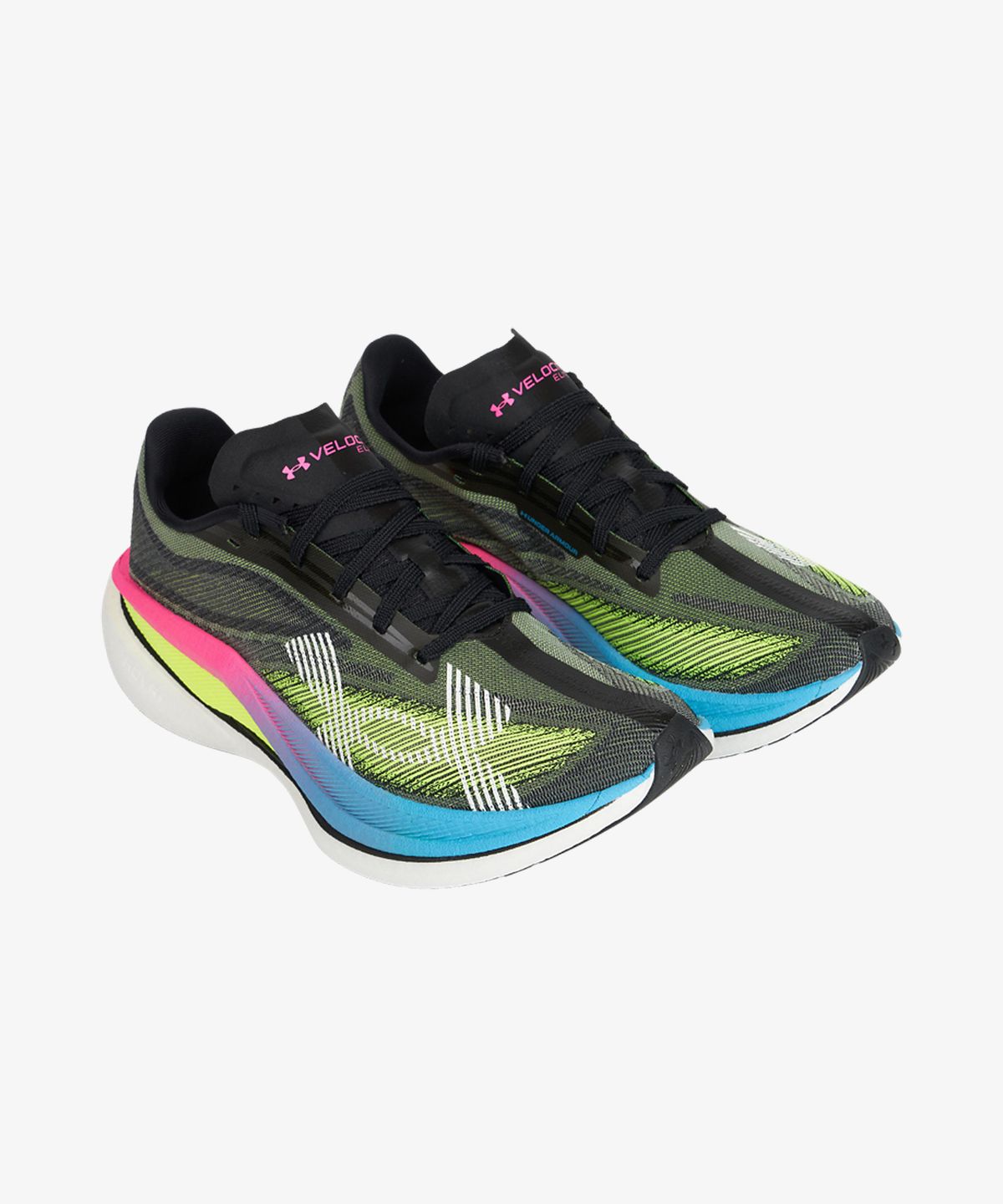 언더아머(UNDERARMOUR) UA 벨로시티 엘리트 3 - 블랙:하이 비스 옐로우 / 6005377-002
