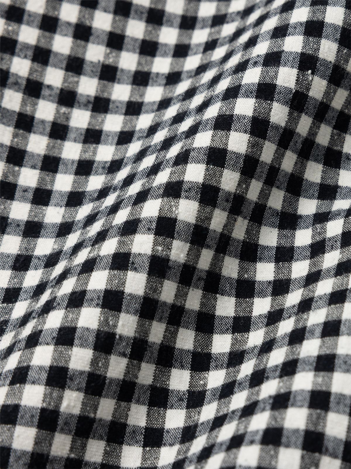 아틀리에 델디오(ATELIER DELDIO) 실크 노일 깅엄 더블 포켓 셔츠 (BLACK)