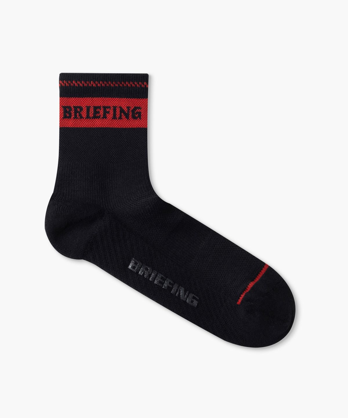 브리핑 골프(BRIEFING GOLF) 남자 로고 미드 삭스_블랙