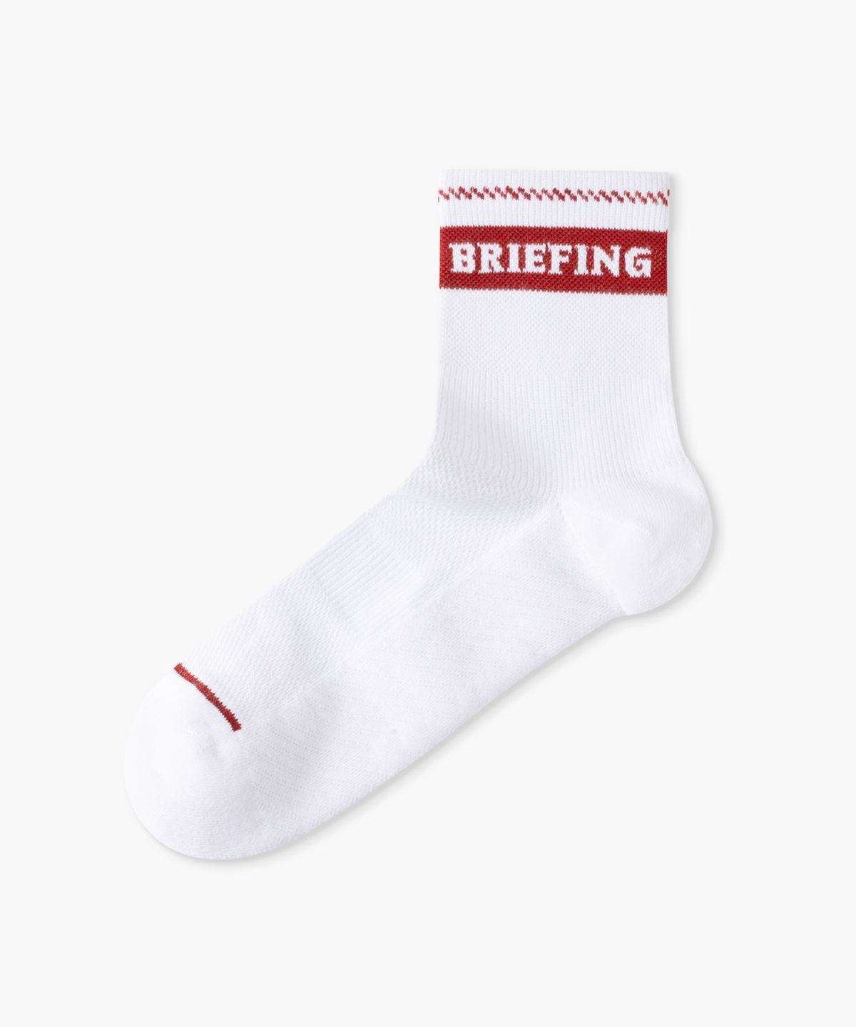 브리핑 골프(BRIEFING GOLF) 남자 로고 미드 삭스_화이트