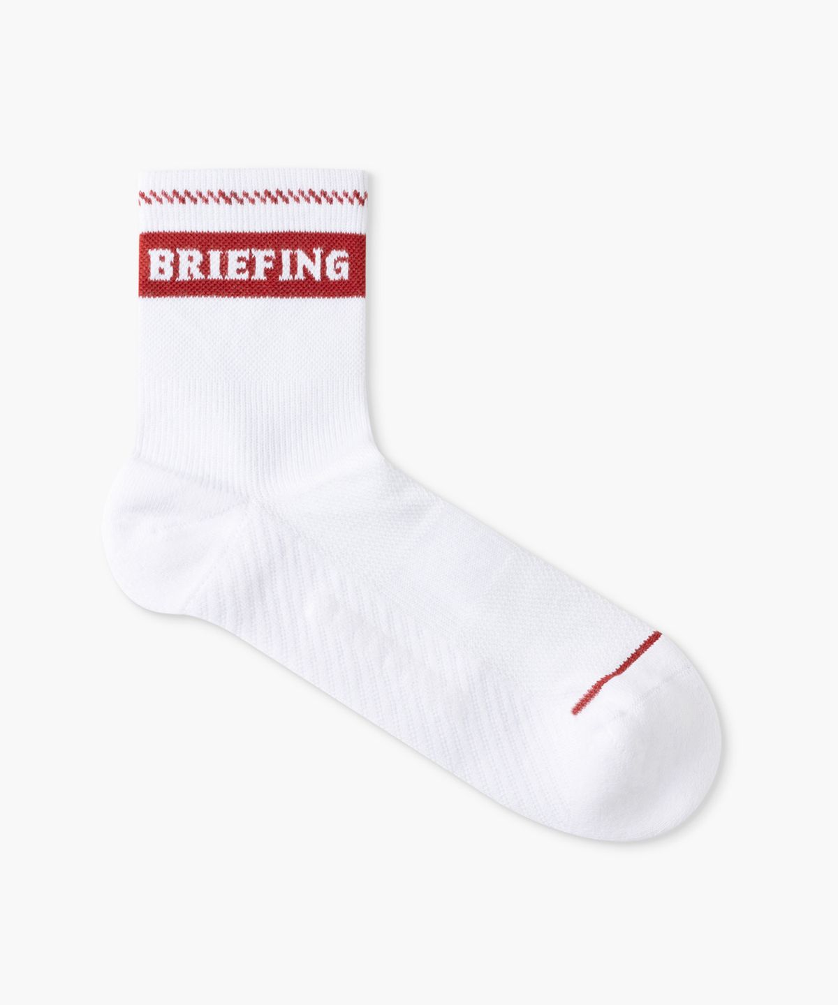 브리핑 골프(BRIEFING GOLF) 남자 로고 미드 삭스_화이트