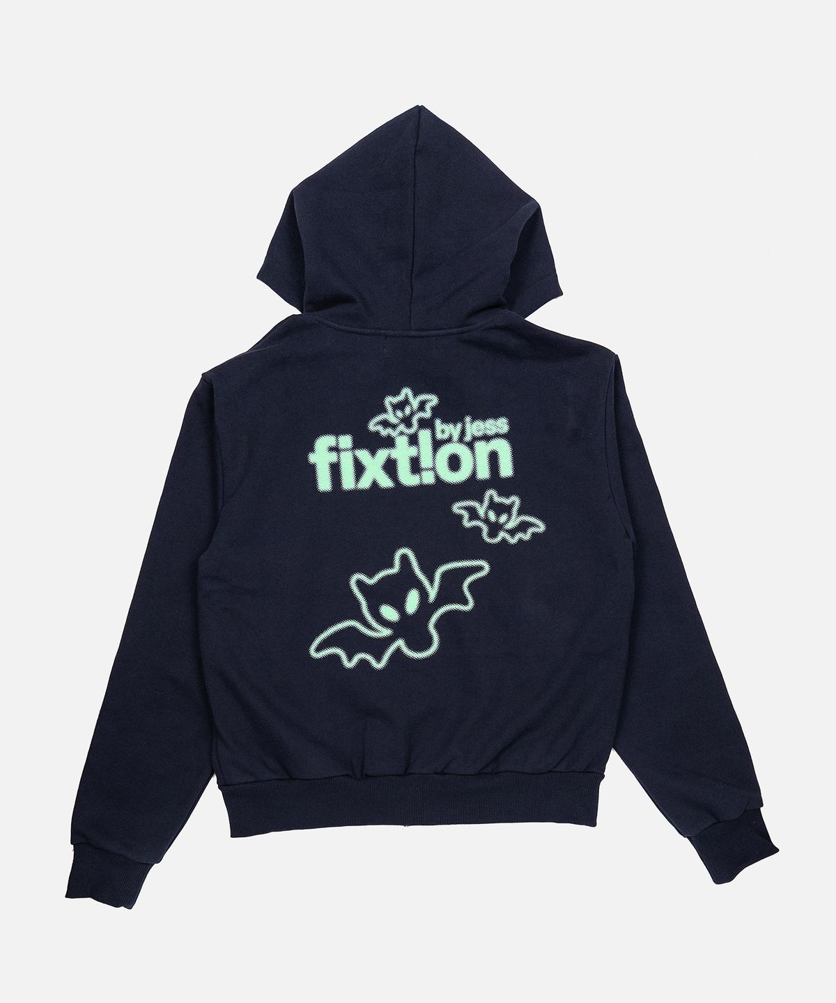 제스픽션(JESSFIXTION) FIXT!ON 3-BATS HOOD ZIP-UP (BLACK)