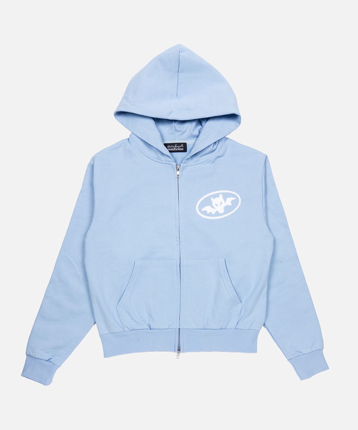 제스픽션(JESSFIXTION) FIXT!ON 3-BATS HOOD ZIP-UP (SKY BLUE)