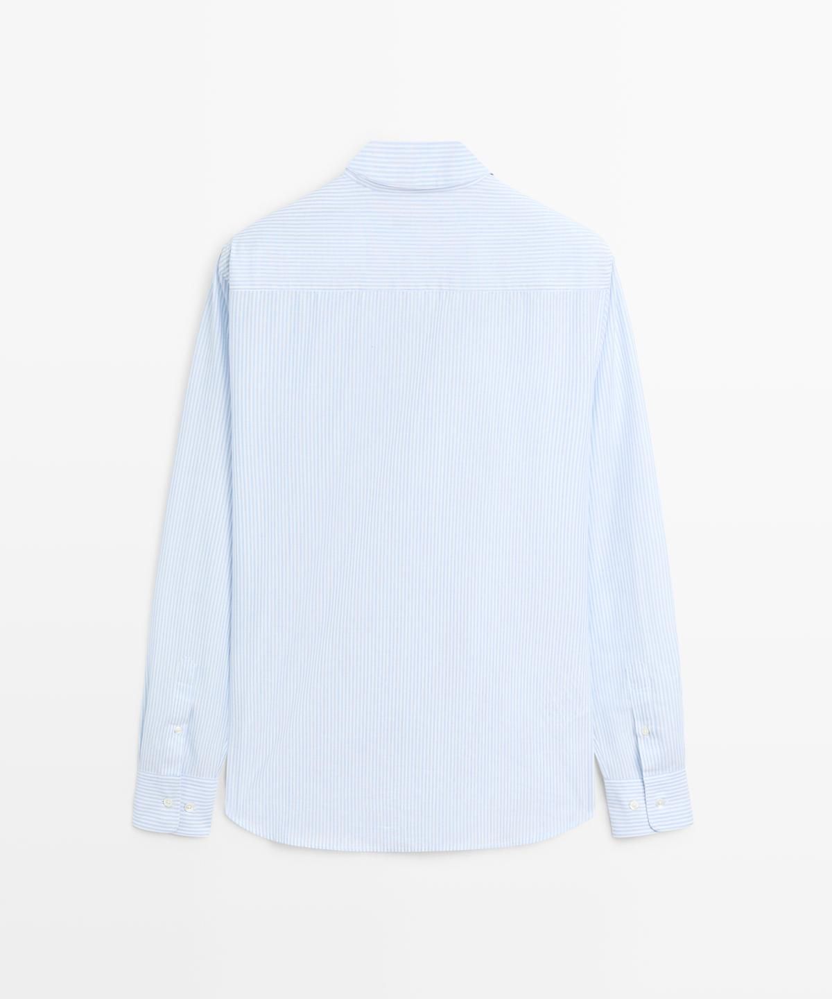 마시모두띠(MASSIMO DUTTI) 100% 코튼 스트라이프 셔츠