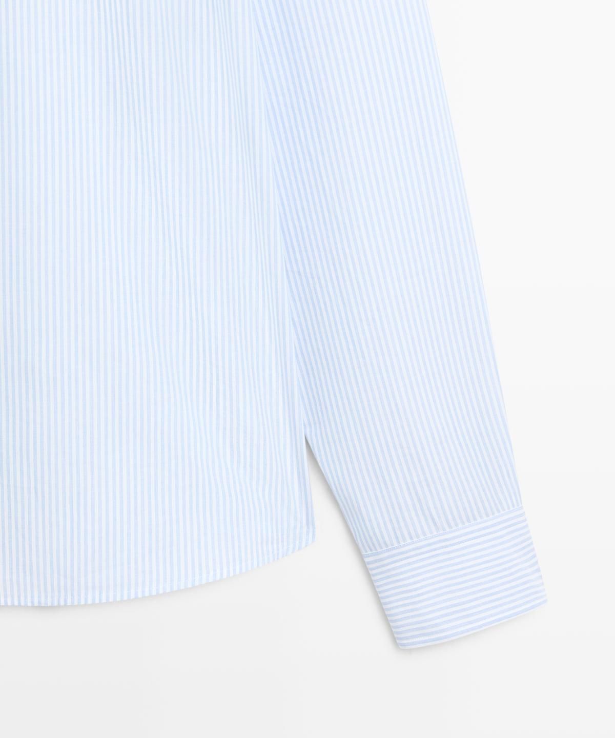 마시모두띠(MASSIMO DUTTI) 100% 코튼 스트라이프 셔츠