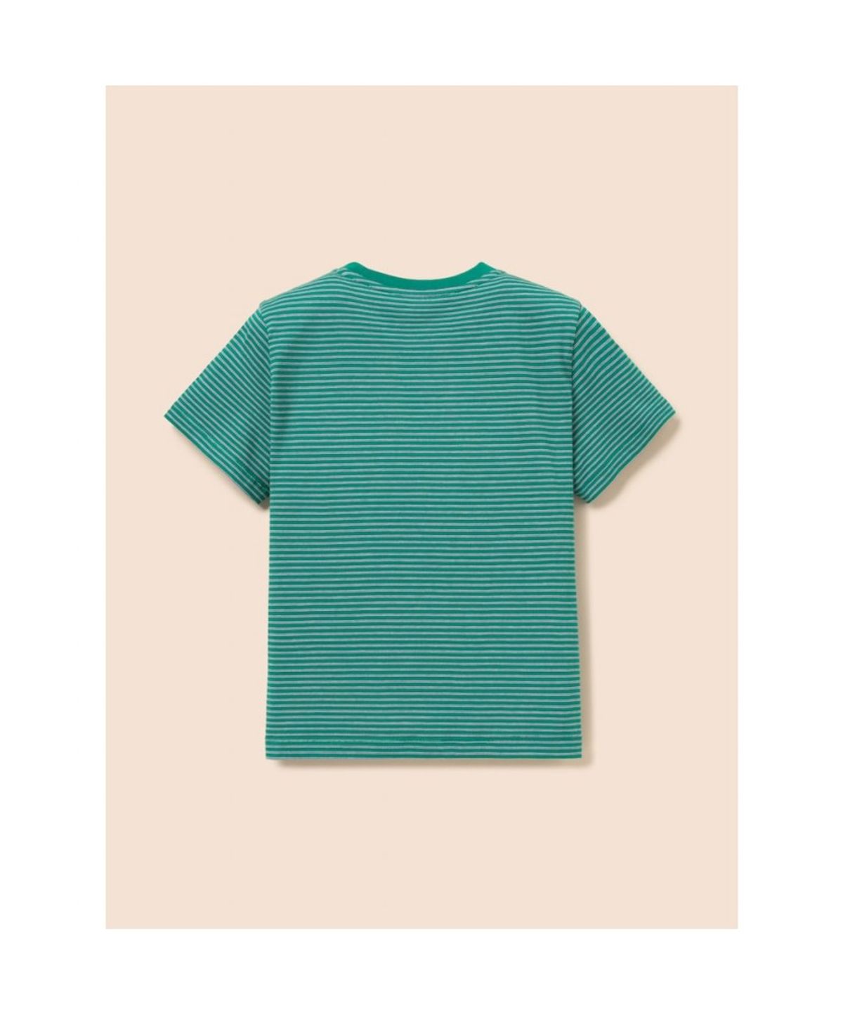 빈폴 키즈(BEANPOLE KIDS) [Essential] 달이 포인트 멀티 스트라이프 티셔츠  그린 (BI6342GE1M)
