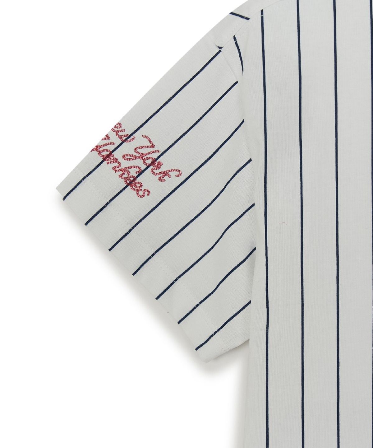 엠엘비 키즈(MLB KIDS) 스트릿 베이직 스트라이프 데님 티셔츠세트(여아) NY (L.Blue)