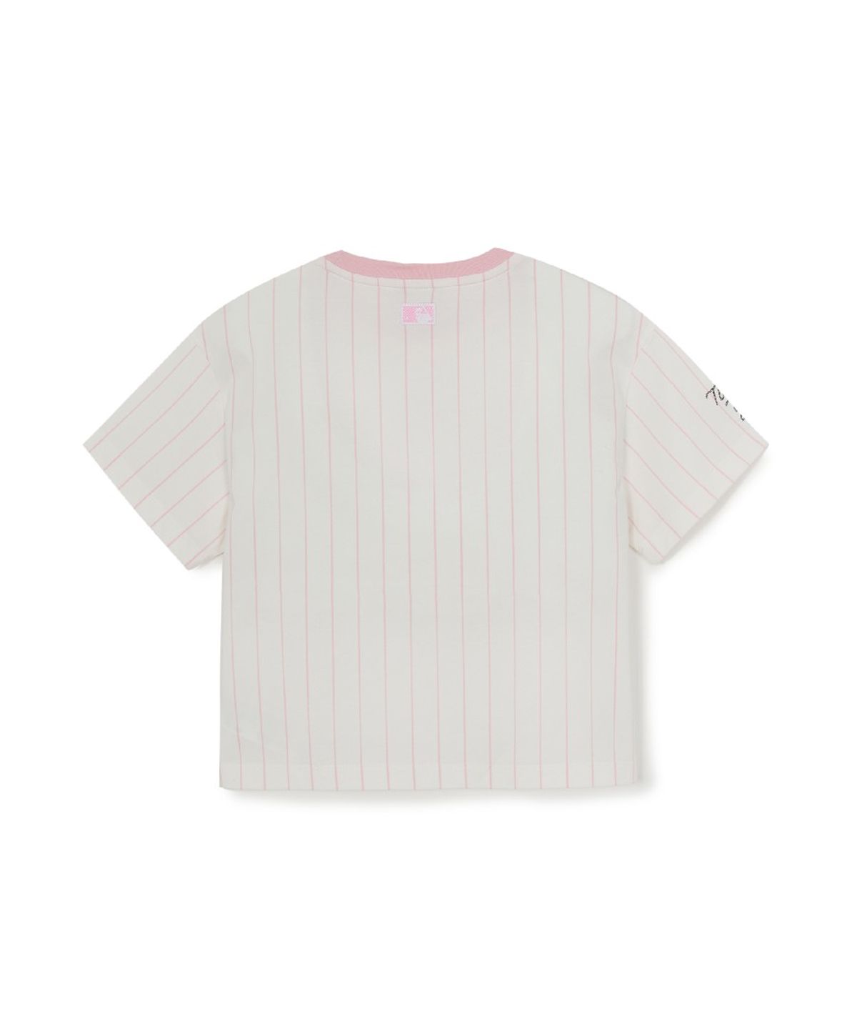 엠엘비 키즈(MLB KIDS) 스트릿 베이직 스트라이프 데님 티셔츠세트(여아) NY (L.Grey)