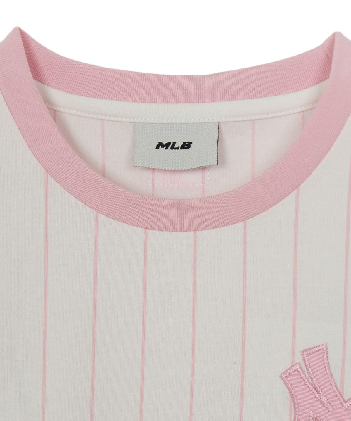 엠엘비 키즈(MLB KIDS) 스트릿 베이직 스트라이프 데님 티셔츠세트(여아) NY (L.Grey)