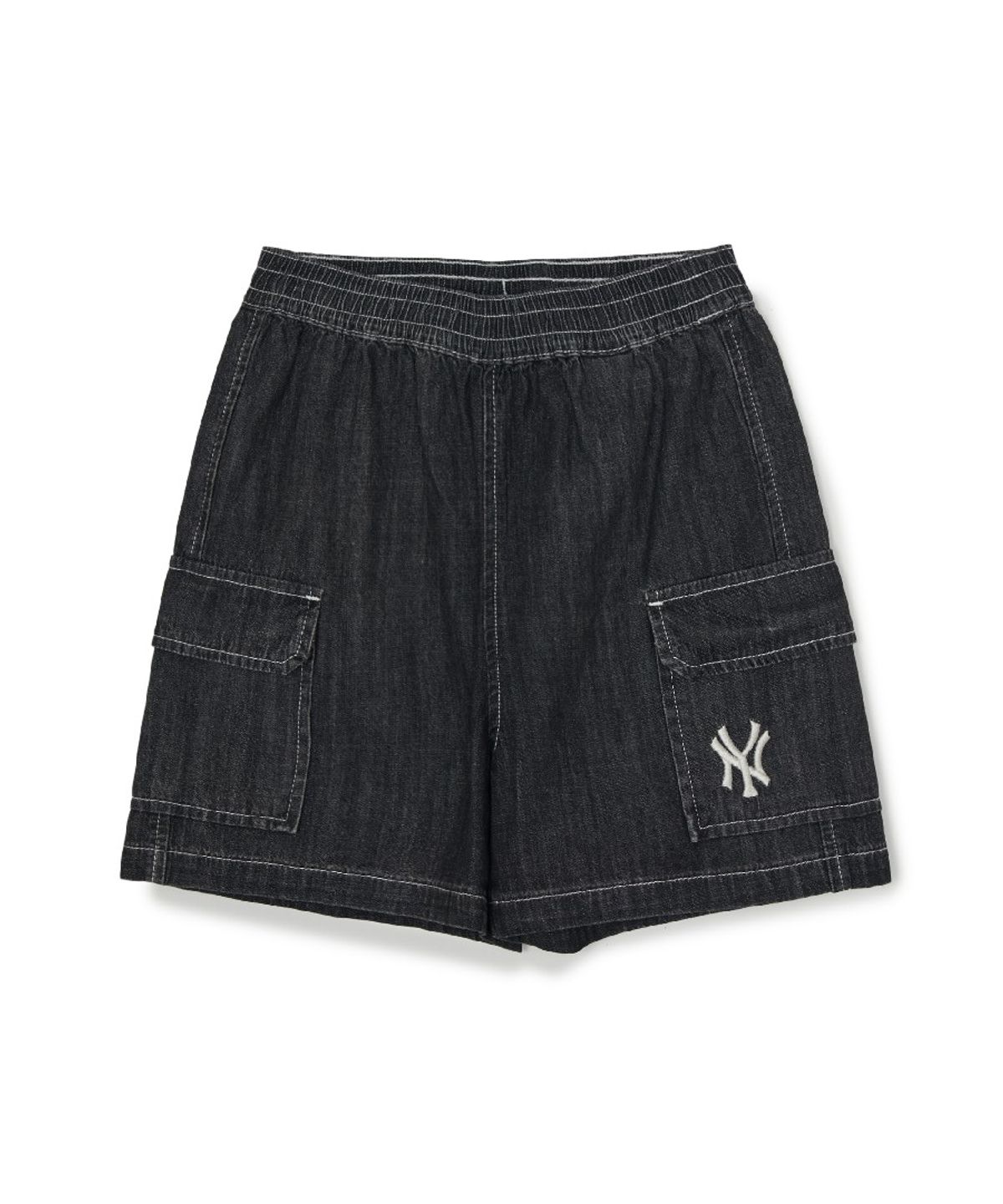 엠엘비 키즈(MLB KIDS) 스트릿 베이직 스트라이프 데님 티셔츠세트(여아) NY (L.Grey)
