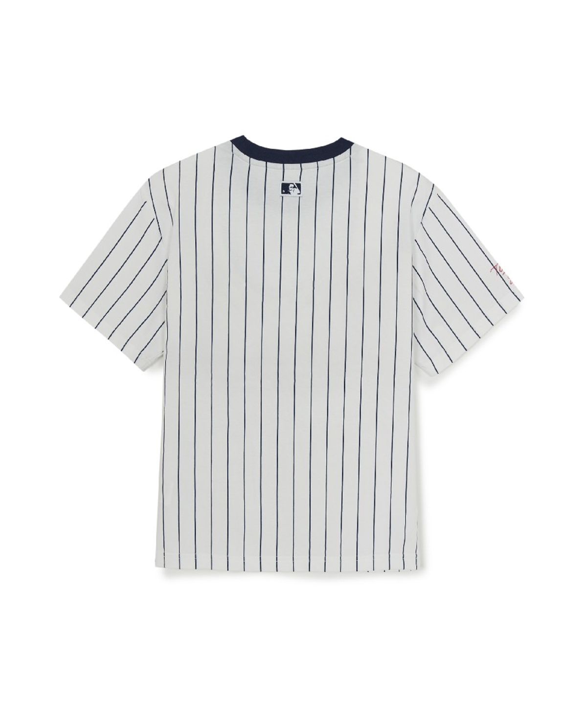 엠엘비 키즈(MLB KIDS) 스트릿 베이직 스트라이프 데님 티셔츠세트 NY (L.Blue)