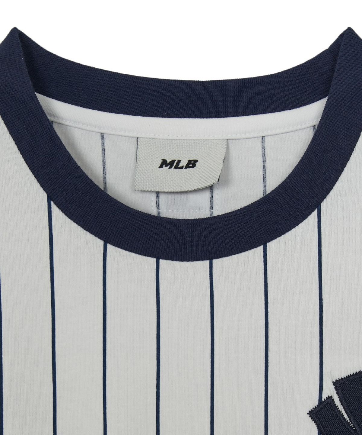 엠엘비 키즈(MLB KIDS) 스트릿 베이직 스트라이프 데님 티셔츠세트 NY (L.Blue)