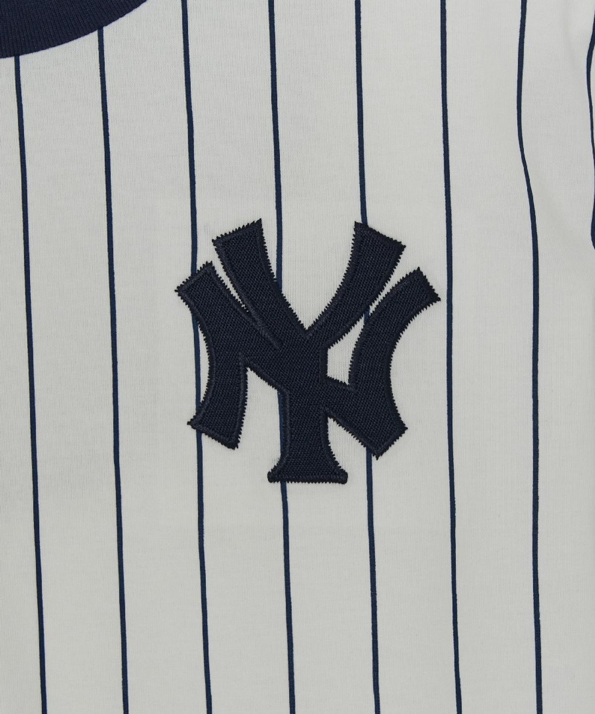 엠엘비 키즈(MLB KIDS) 스트릿 베이직 스트라이프 데님 티셔츠세트 NY (L.Blue)