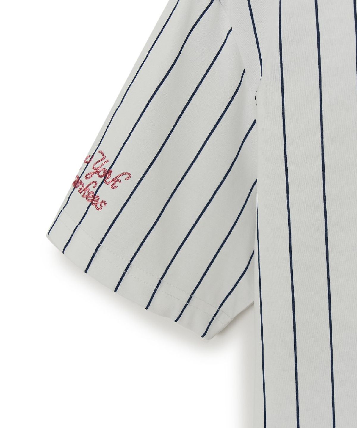 엠엘비 키즈(MLB KIDS) 스트릿 베이직 스트라이프 데님 티셔츠세트 NY (L.Blue)