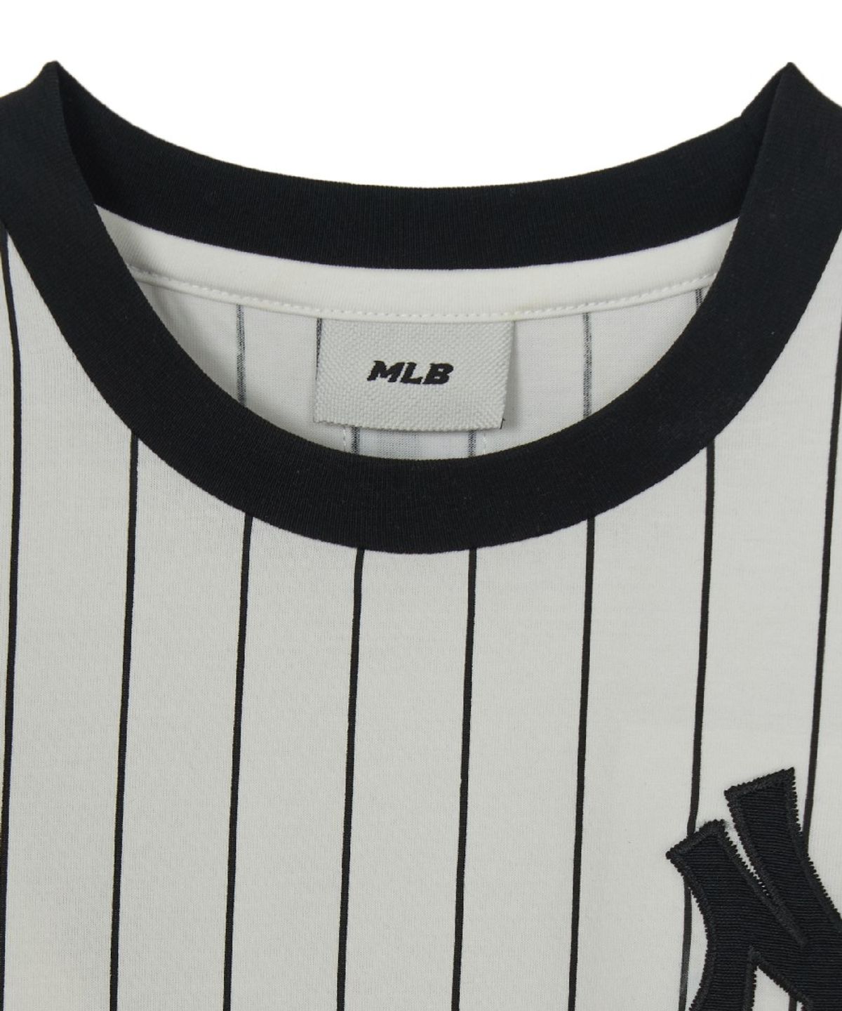 엠엘비 키즈(MLB KIDS) 스트릿 베이직 스트라이프 데님 티셔츠세트 NY (L.Grey)