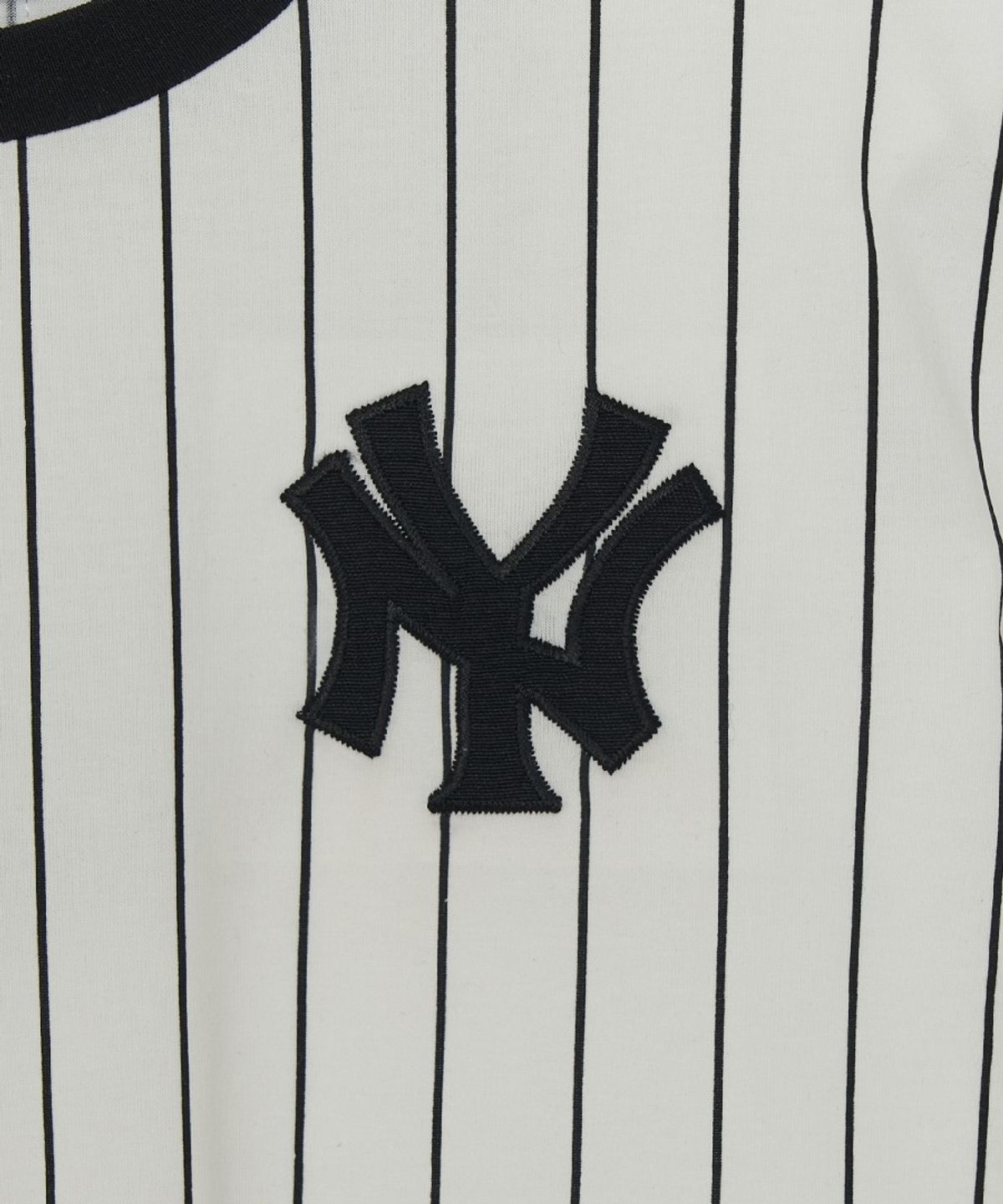엠엘비 키즈(MLB KIDS) 스트릿 베이직 스트라이프 데님 티셔츠세트 NY (L.Grey)