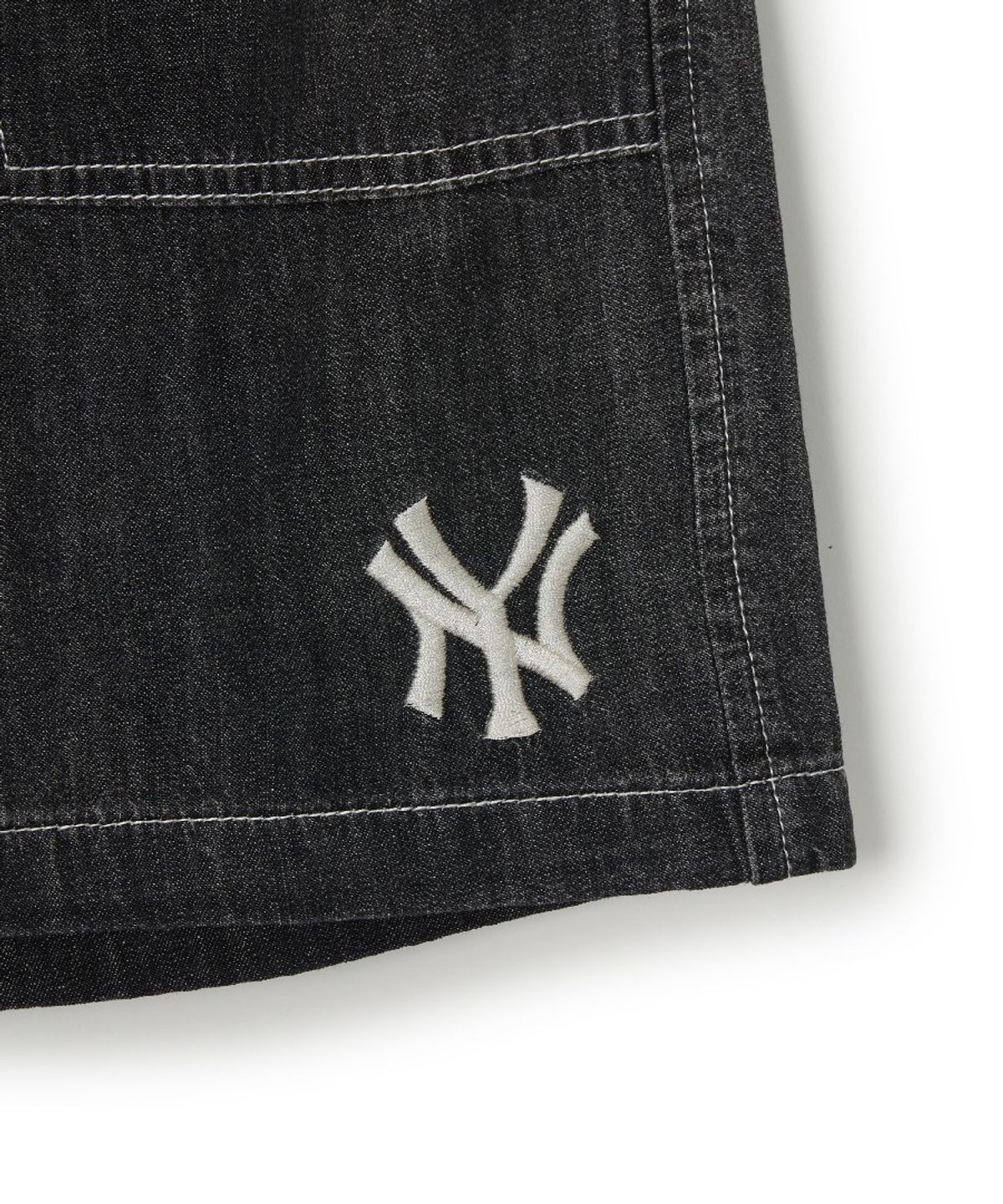 엠엘비 키즈(MLB KIDS) 스트릿 베이직 스트라이프 데님 티셔츠세트 NY (L.Grey)