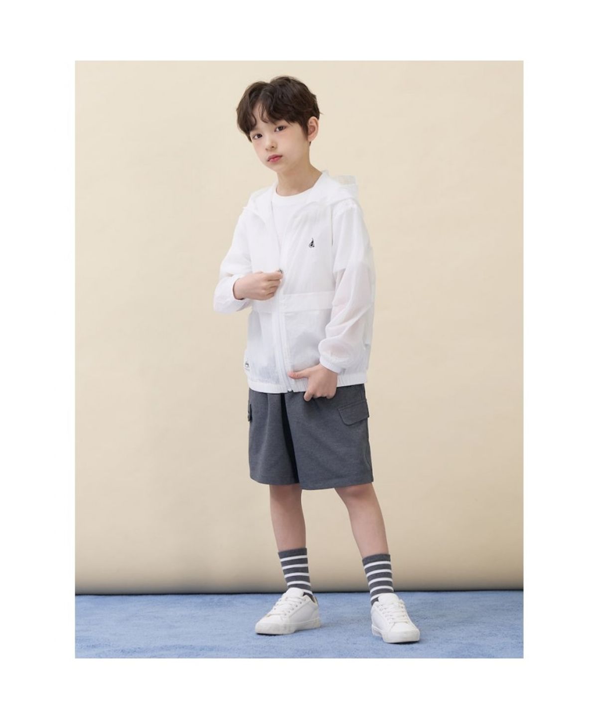 빈폴 키즈(BEANPOLE KIDS) 피케 포켓 반바지  애쉬 (BI6325U034)