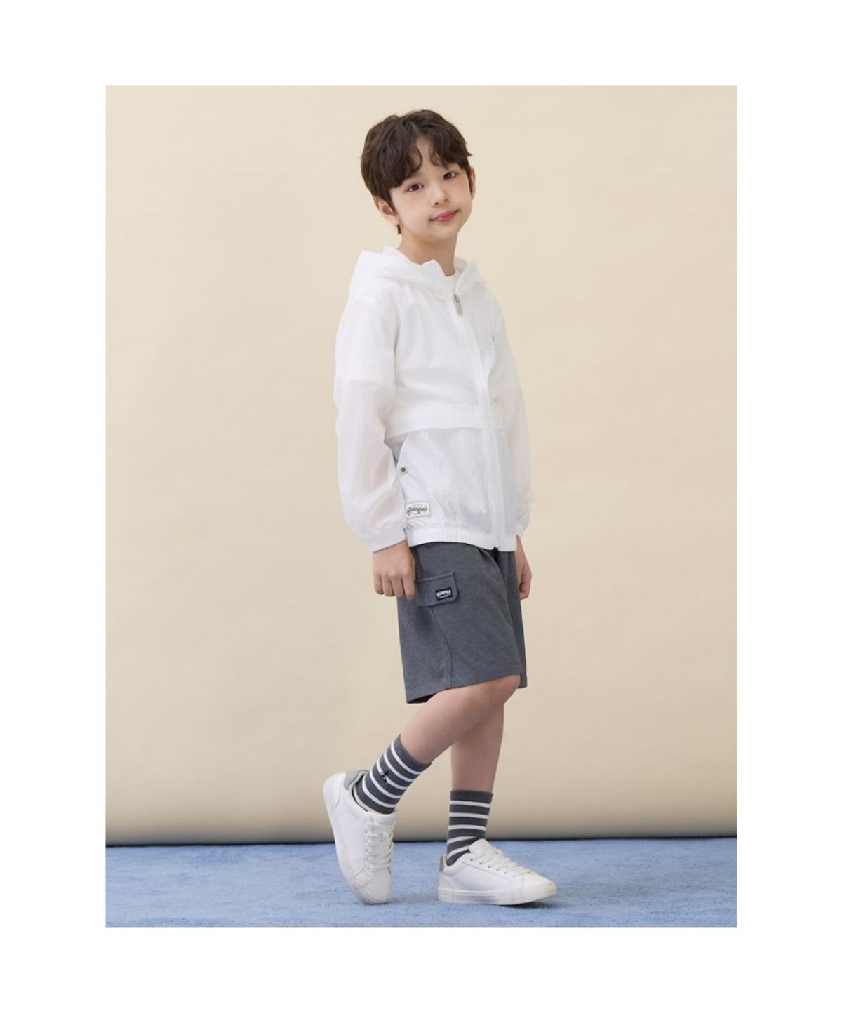 빈폴 키즈(BEANPOLE KIDS) 피케 포켓 반바지  애쉬 (BI6325U034)