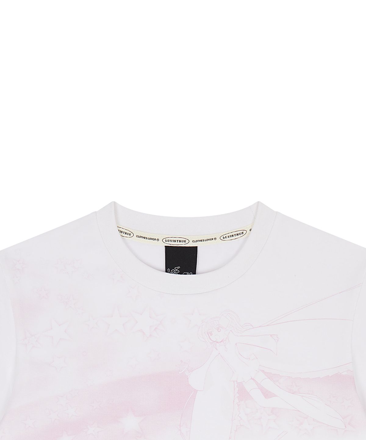 러브이즈트루(LUVISTRUE) SHUGO CHARA! PINK RAINBOW TEE(WHITE)