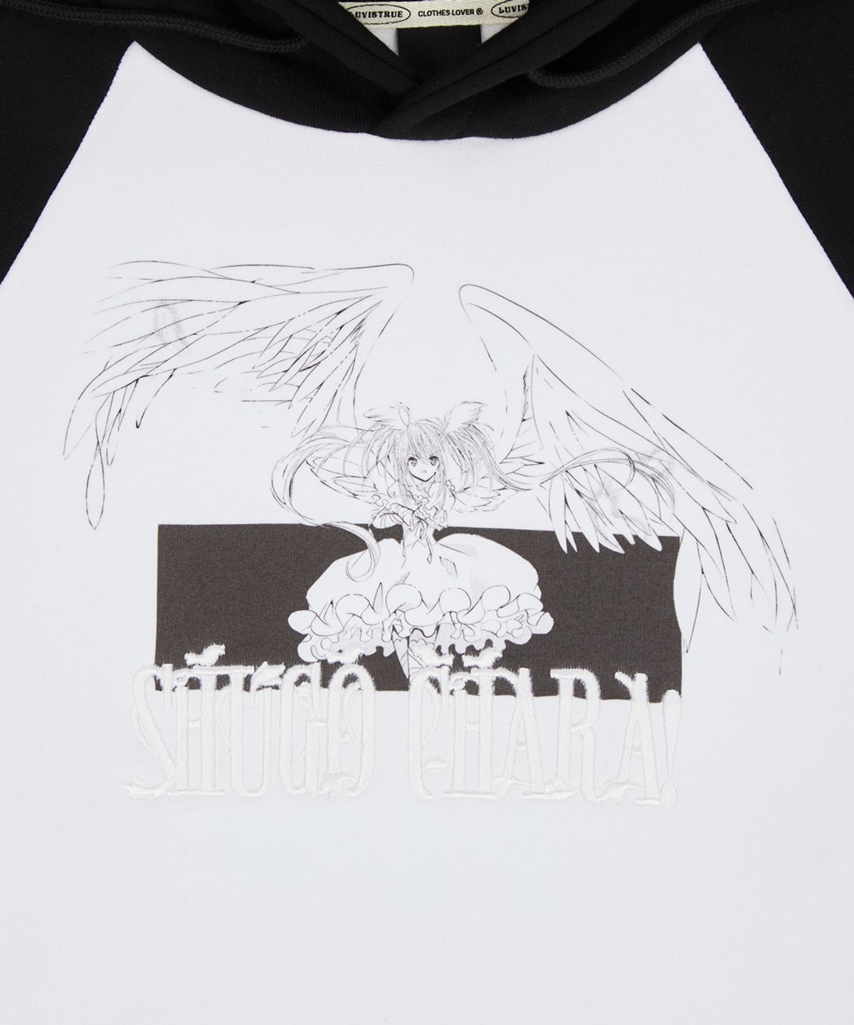 러브이즈트루(LUVISTRUE) SHUGO CHARA! RAGLAN HOODY(WHITE)