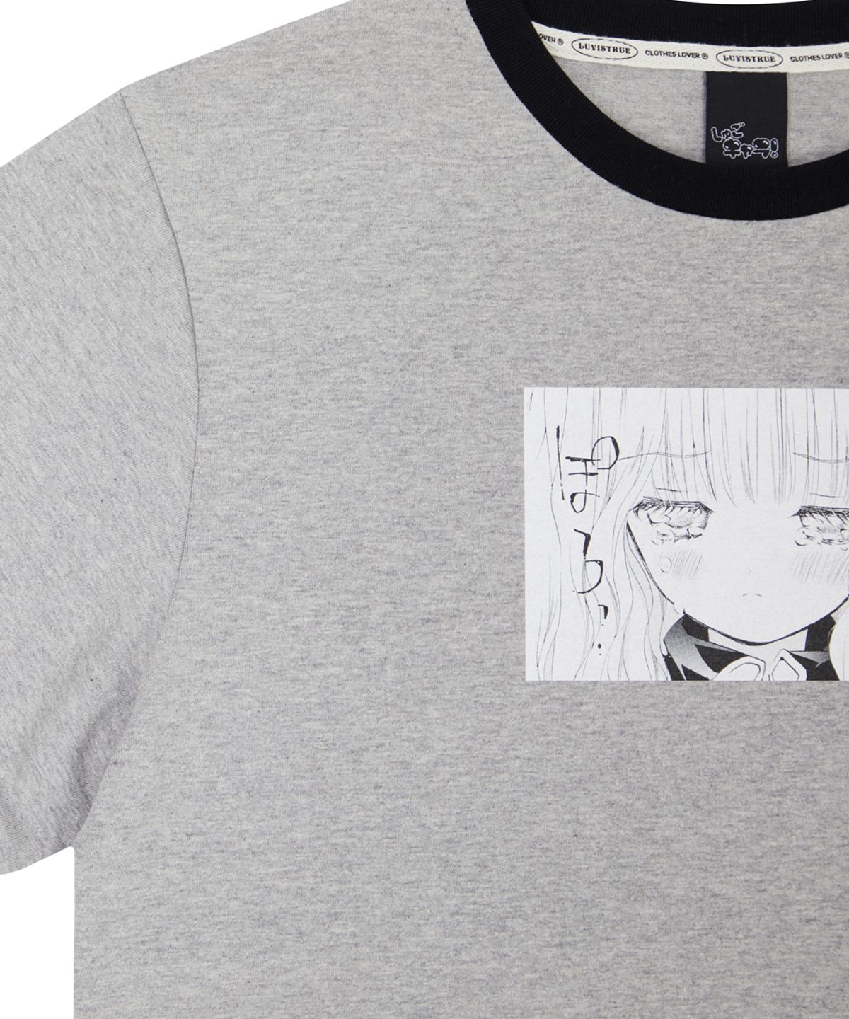 러브이즈트루(LUVISTRUE) SHUGO CHARA! RIMA RINGER TEE(GRAY)