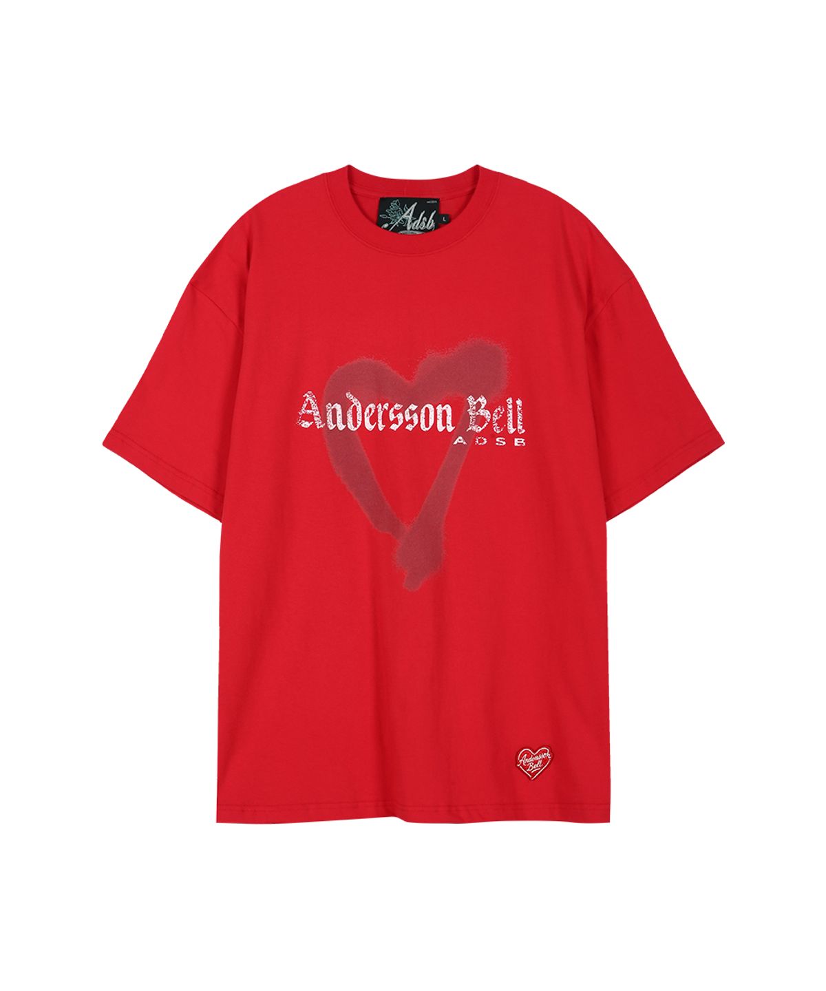 앤더슨벨(ADSB ANDERSSON BELL) (ESSENTIAL) UNISEX HEART T-SHIRT atb1417u(RED)