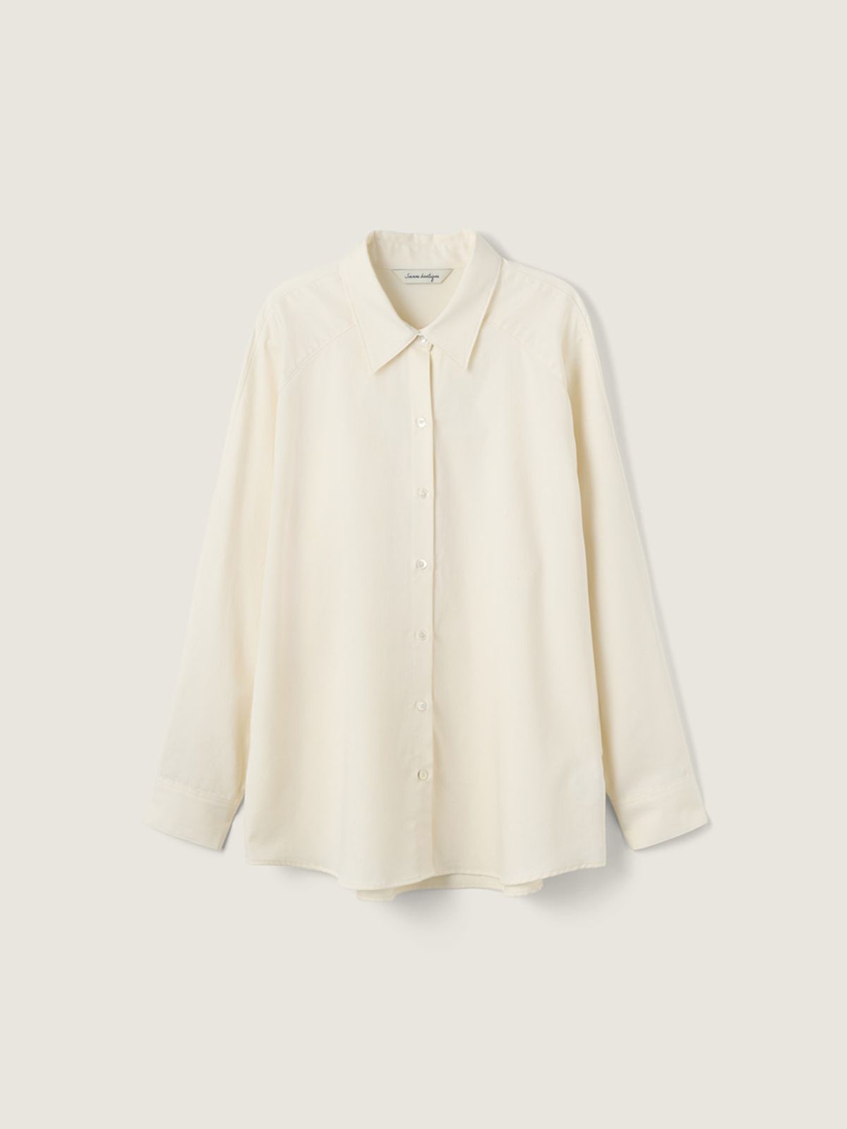 시엔느(SIENNE) Organic Cotton Shirt (Ivory)