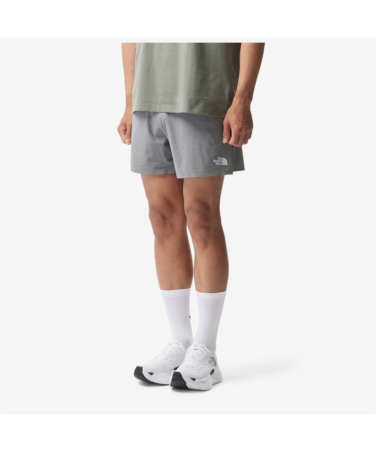 노스페이스(THE NORTH FACE) NS6NS03C 남성 페이스온 5인치 쇼츠 COOL GRAY