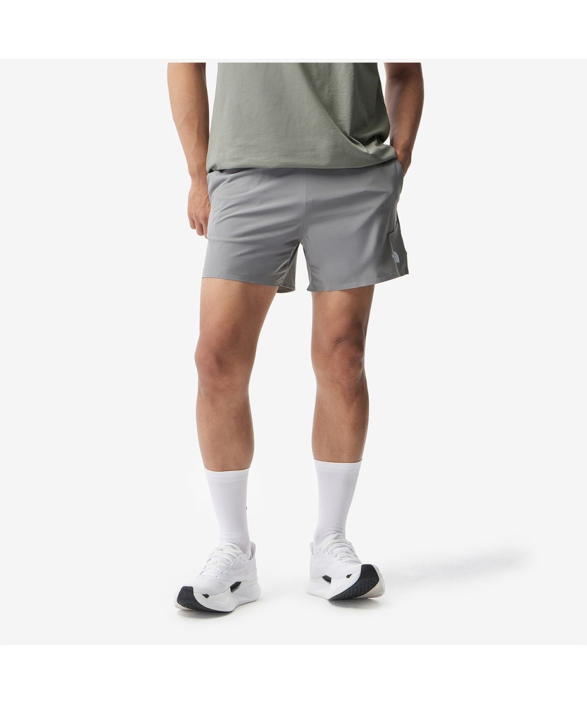 노스페이스(THE NORTH FACE) NS6NS03C 남성 페이스온 5인치 쇼츠 COOL GRAY