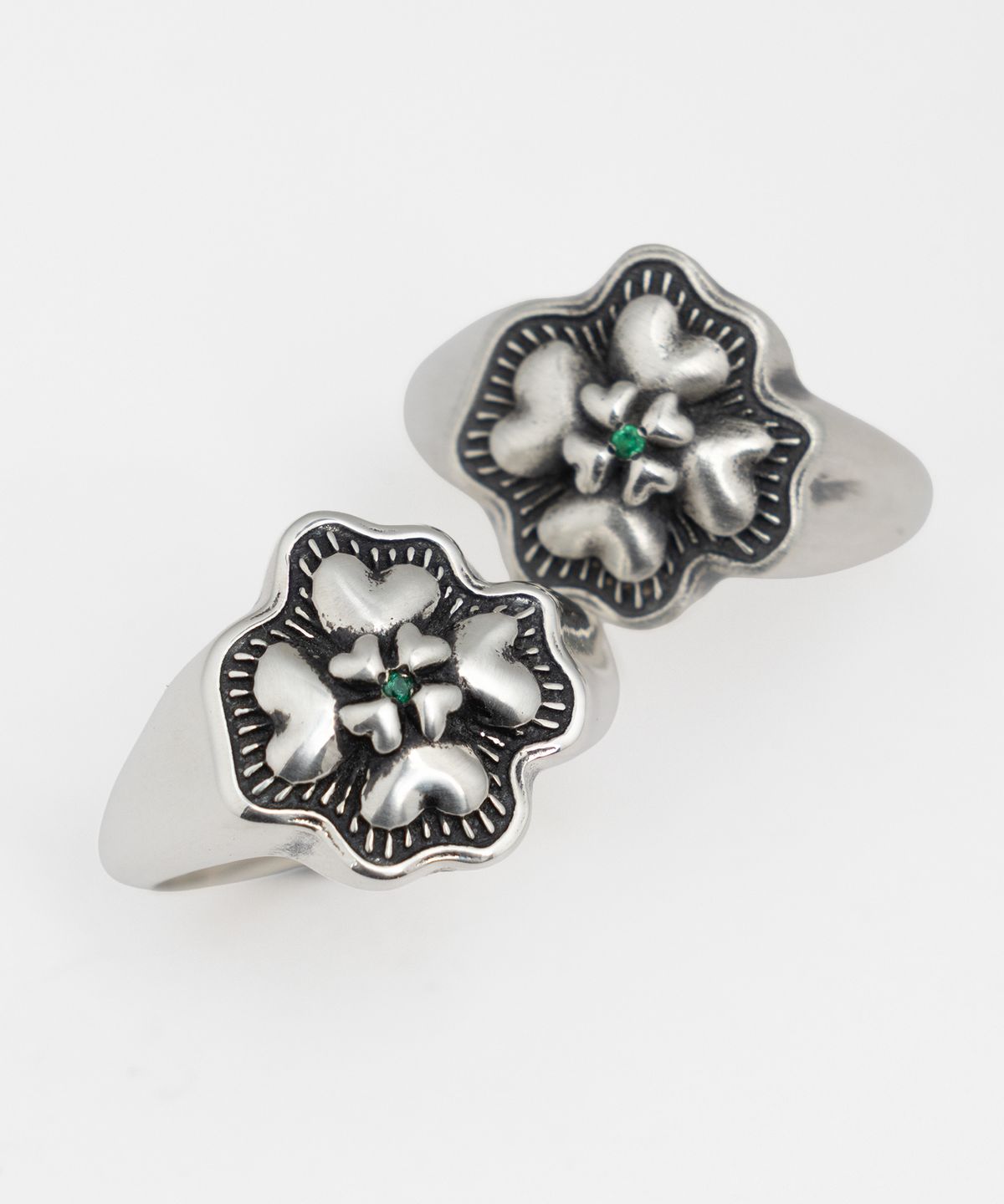 그레이노이즈(GRAYNOISE) Clover hizashi ring (925 silver)
