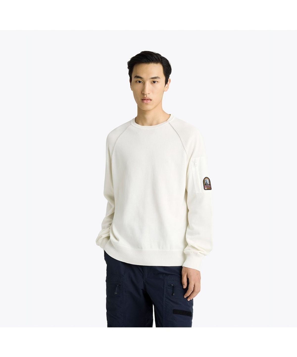 파라점퍼스(PARA JUMPERS) 남성 스웨터 바르-Star White (26SMPMKNRK08PJ0290)
