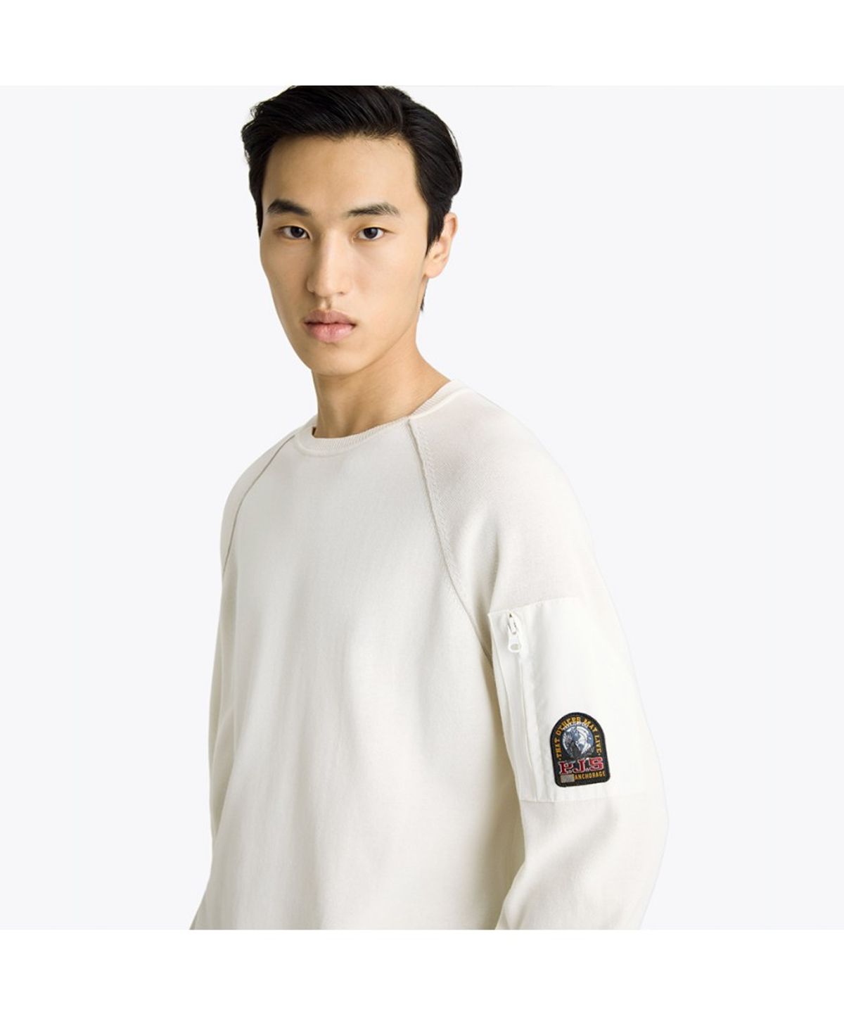 파라점퍼스(PARA JUMPERS) 남성 스웨터 바르-Star White (26SMPMKNRK08PJ0290)