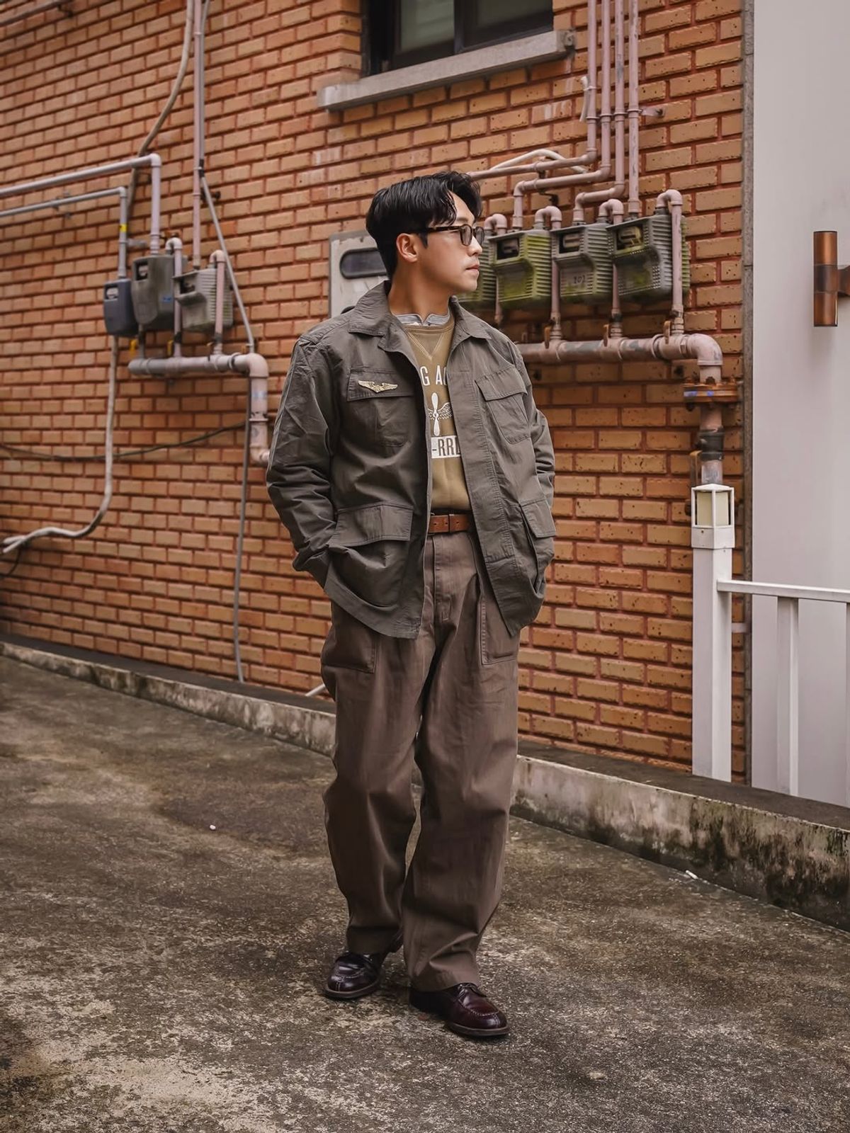 유니버셜 오버롤(UNIVERSAL OVERALL) WORKERS FATIGUE PANTS KHAKI