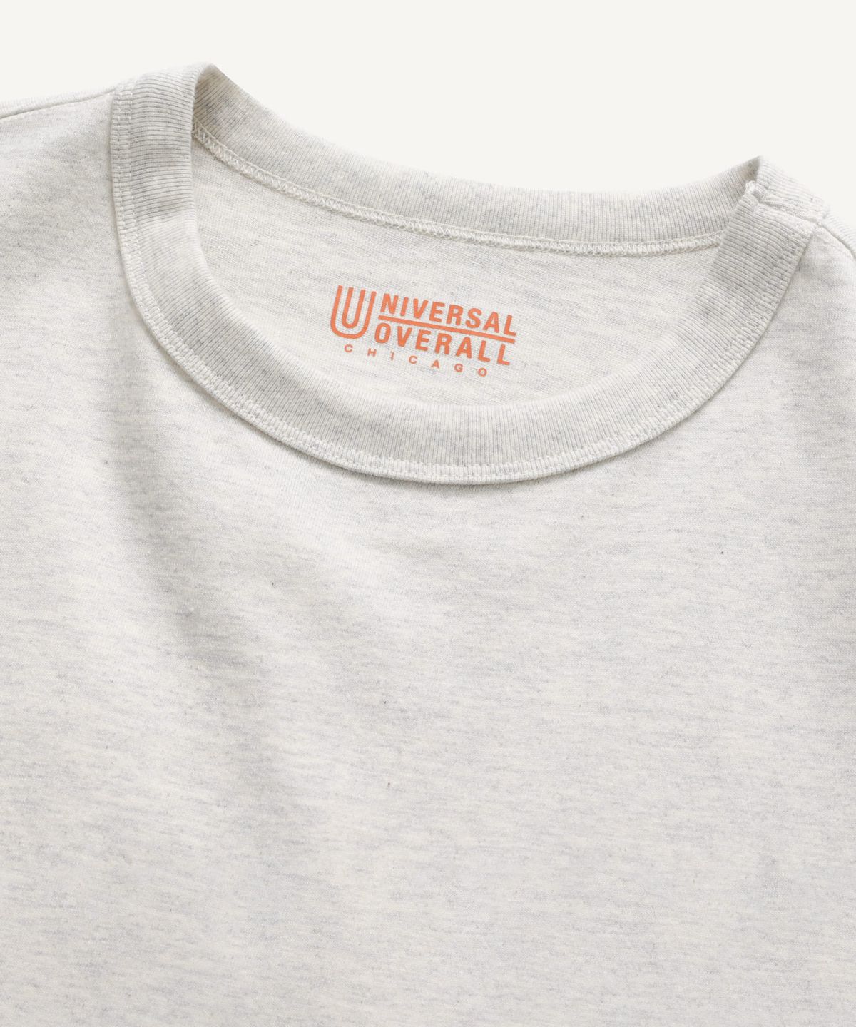 유니버셜 오버롤(UNIVERSAL OVERALL) UNIV ERSA LOVE RALL T-SHIRT OATMEAL