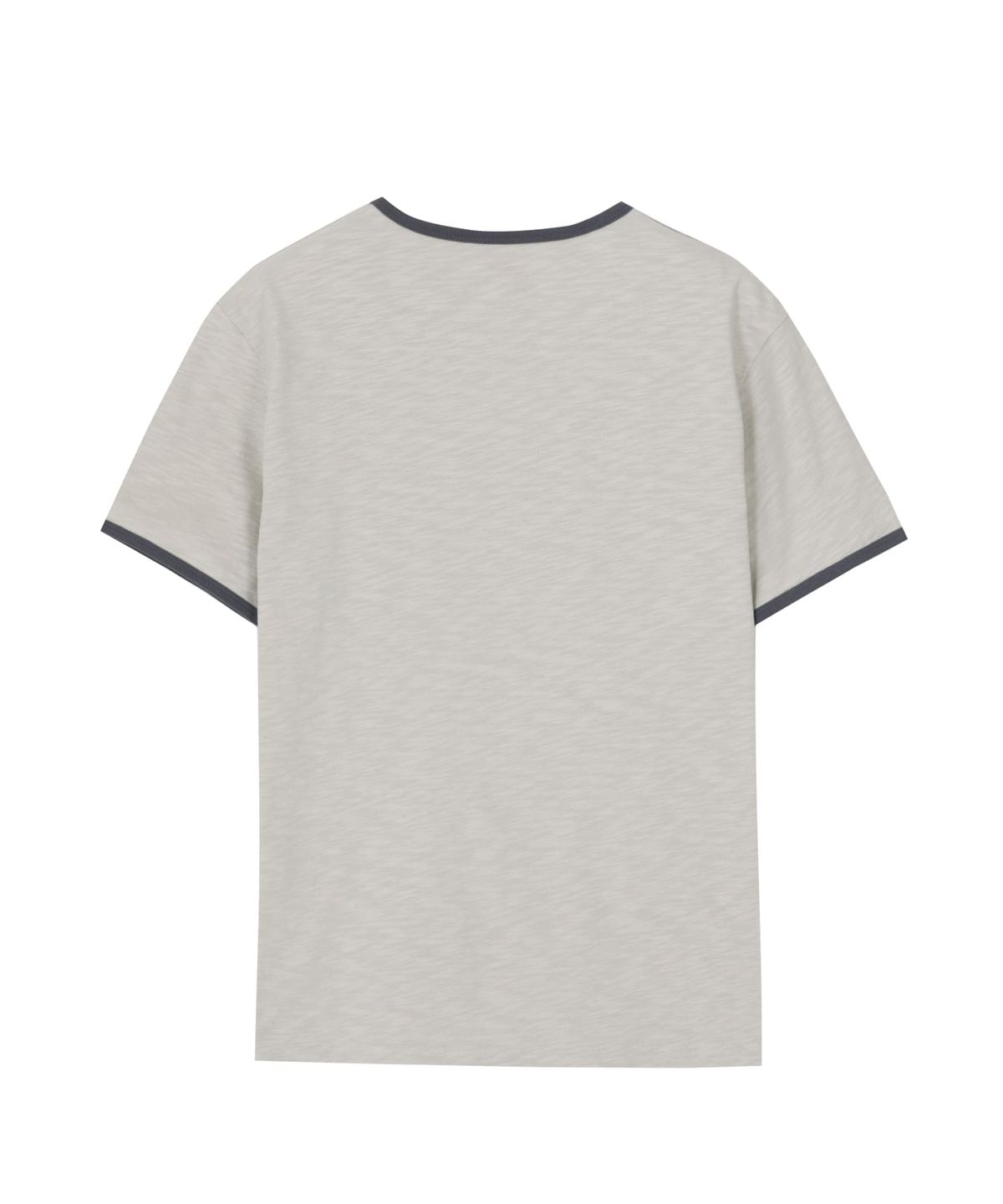 유니버셜 오버롤(UNIVERSAL OVERALL) ILLINOIS SLUB RINGER T-SHIRT LIGHT GREY