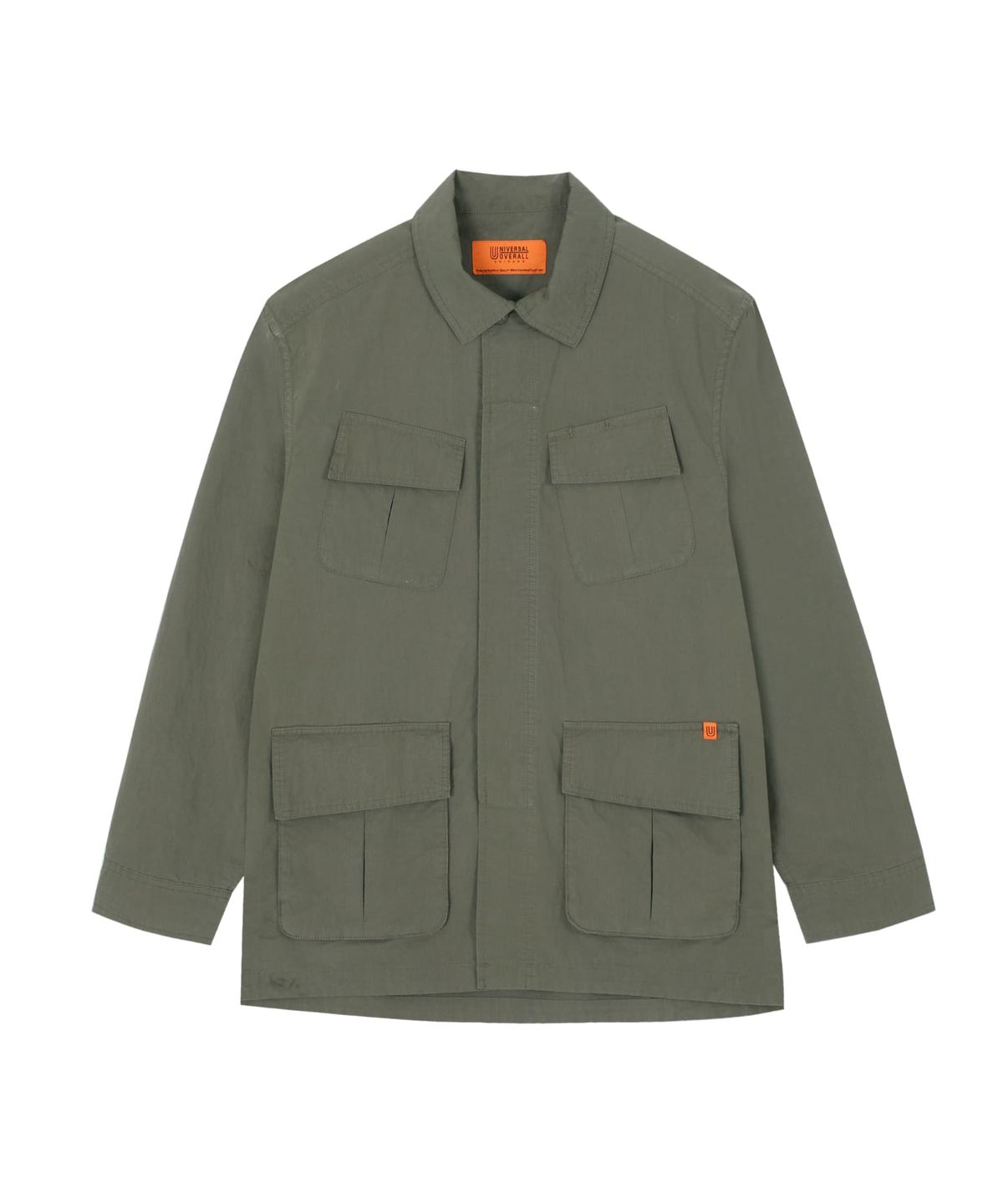 유니버셜 오버롤(UNIVERSAL OVERALL) UO GARMENT FATIGUE JACKET KHAKI